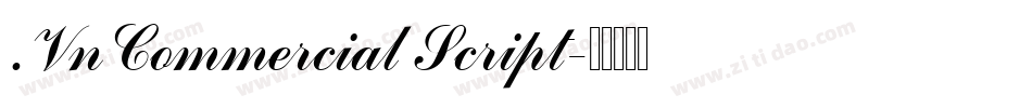 .VnCommercial Script字体转换
